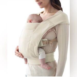 Ergobaby Embrace Cozy Knit Newborn Carrier Cream Color